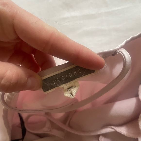 Pink Silk Going Out Top/Bodysuit - Picture 4 of 6